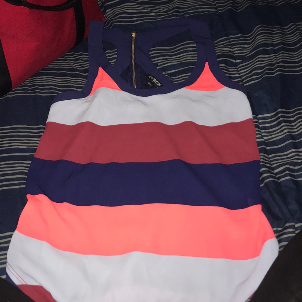 Brand new express multi-colored tank top.